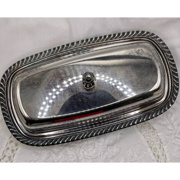 Vintage Onieda Silver-plated Butter Dish - Picture 3 of 4